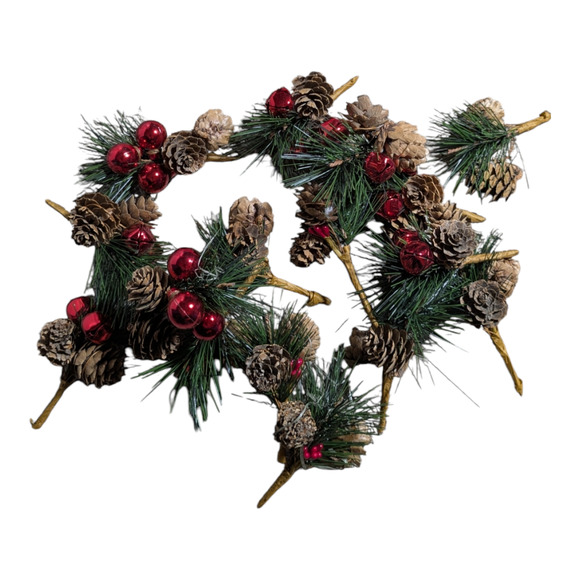 16 Piece Pinecone Accent Set - For Added Decoration for the Holiday Season - Picture 1 of 3